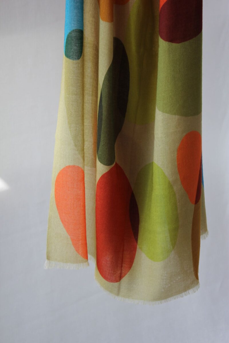 Foulard dots beige - Imagen 2