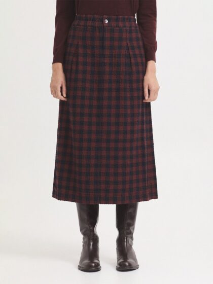 Falda cuadros seersucker