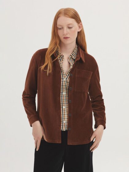 Camisa micropana elástica