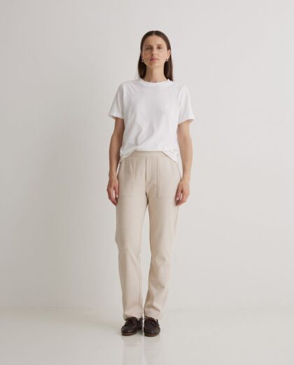 Pantalón recto afranelado