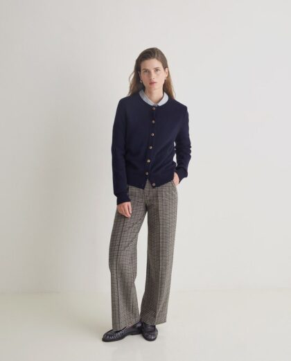 Pantalón anchos cuadros