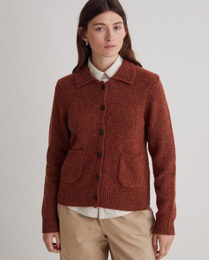 Cárdigan cuello polo