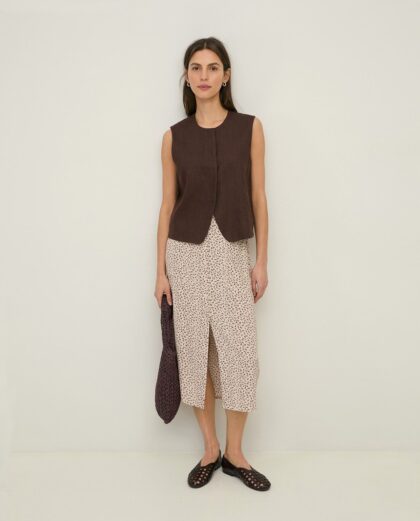 Falda Ipanema ,corta crepe