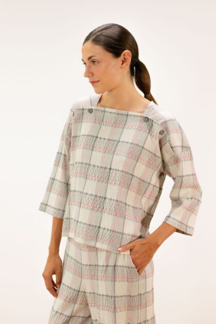 Blusa cuadros