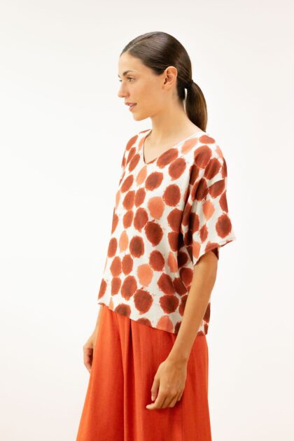 Blusa estamp.cerezas