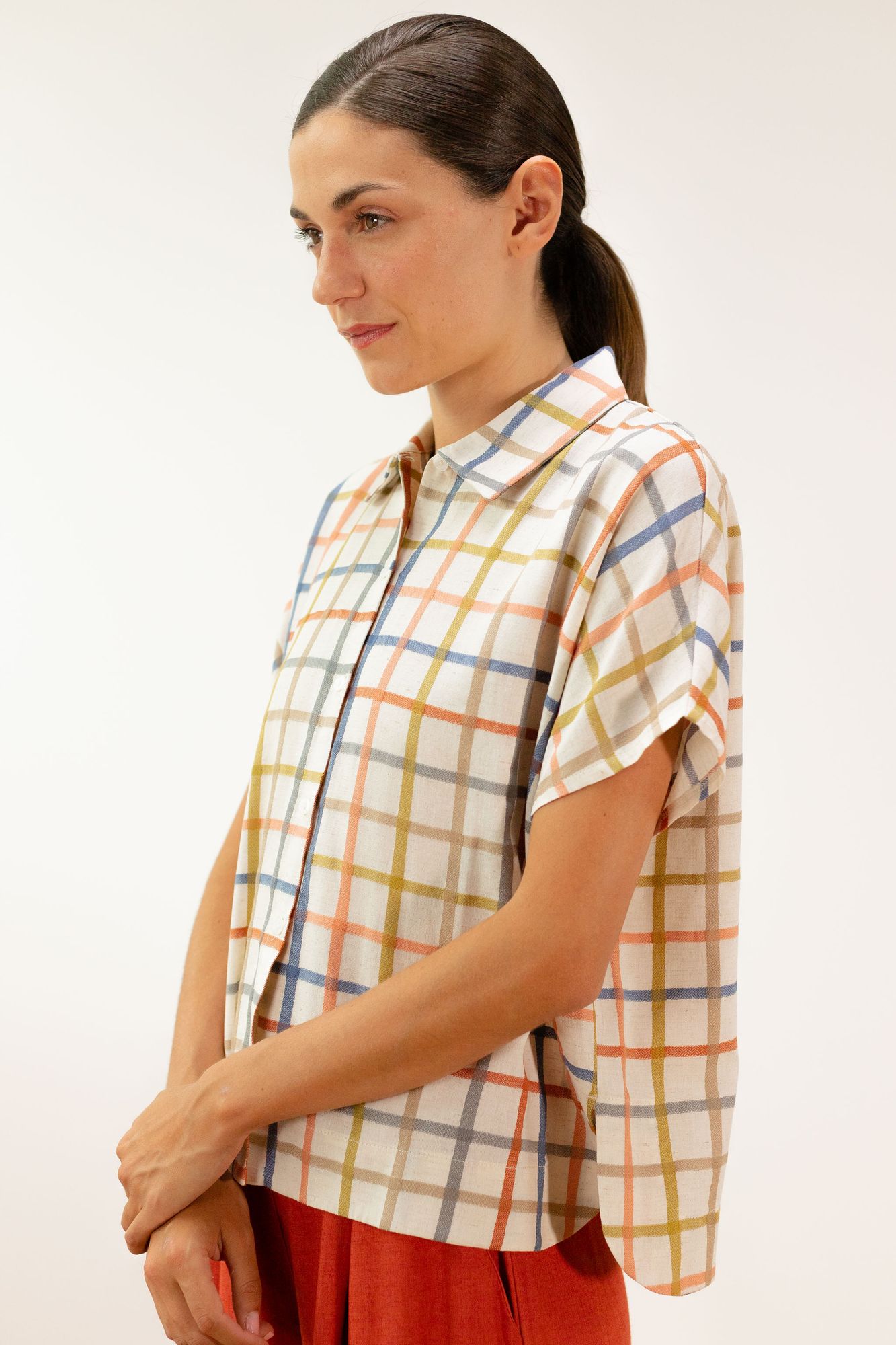 Blusa cuadros - Imagen 2