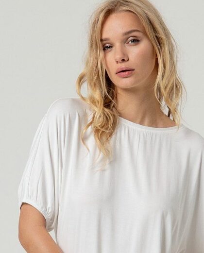 Camiseta manga abullonada