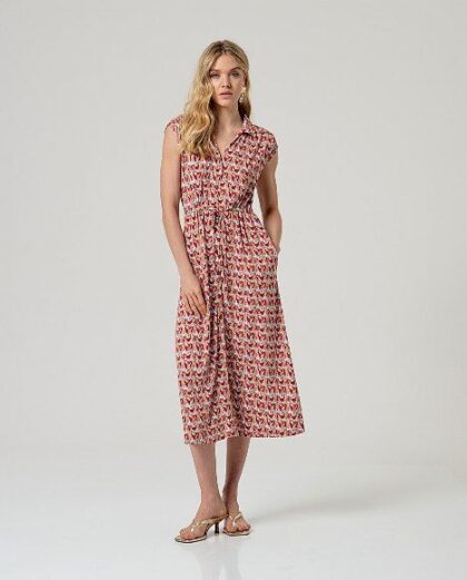 Vestido camisero sin mangas