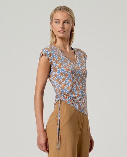 Camiseta sin mangas escote pico