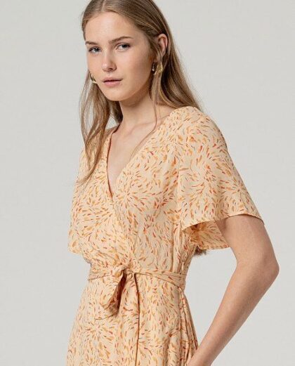 Vestido midi cruzado